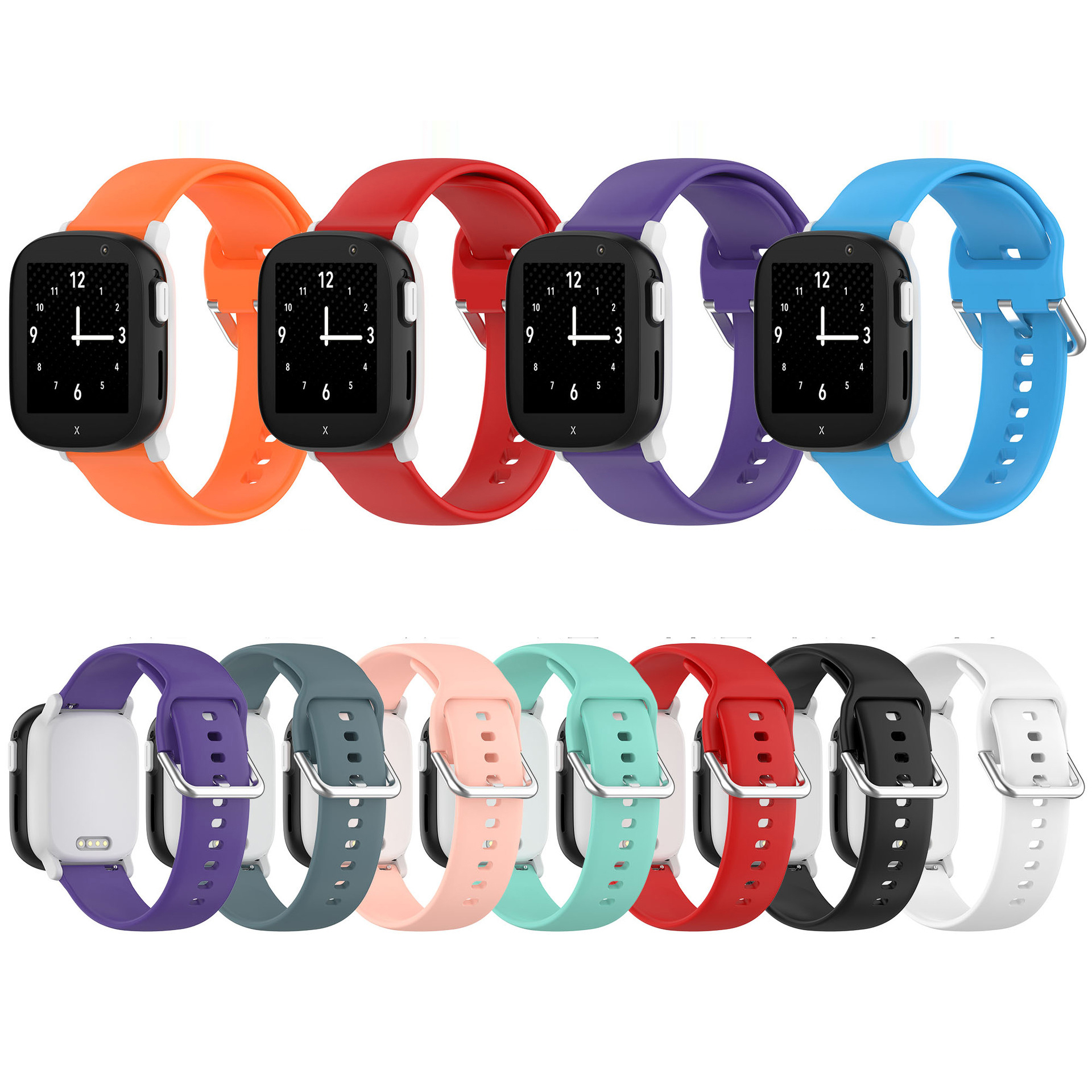 Smart Watch Kids - 20mm Silicone Child Smartwatch Wrist Band