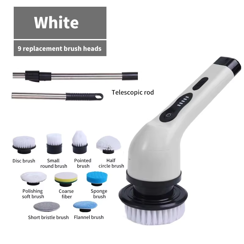 Kitchen Electronics Gadgets - 9-in-1 Electric Cleaning Brush Electric Spin