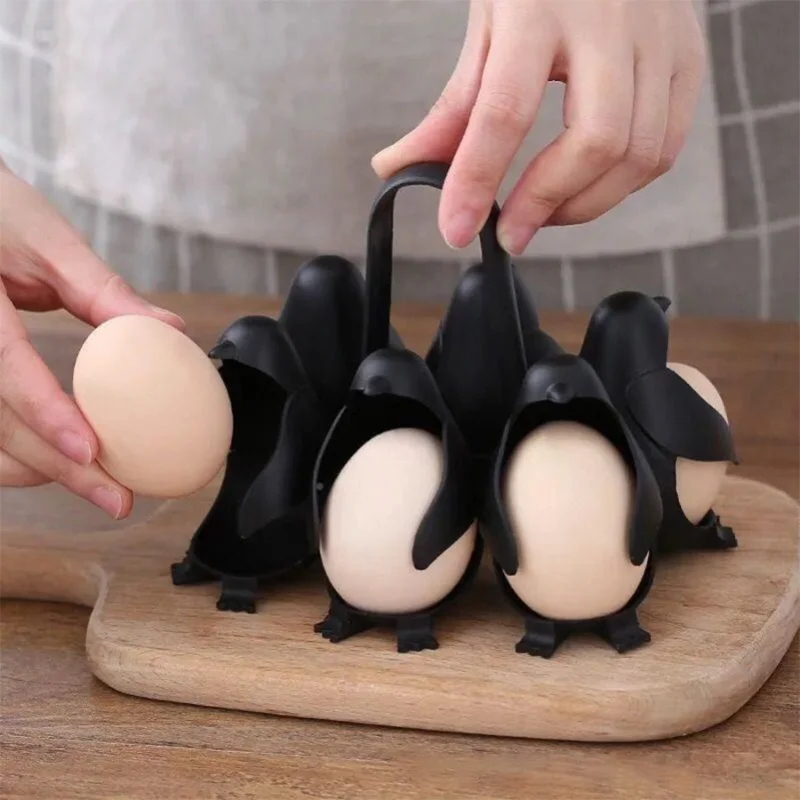 Kitchen Electronics Gadgets - Penguin Egg Steamer & Refrigerator Holder