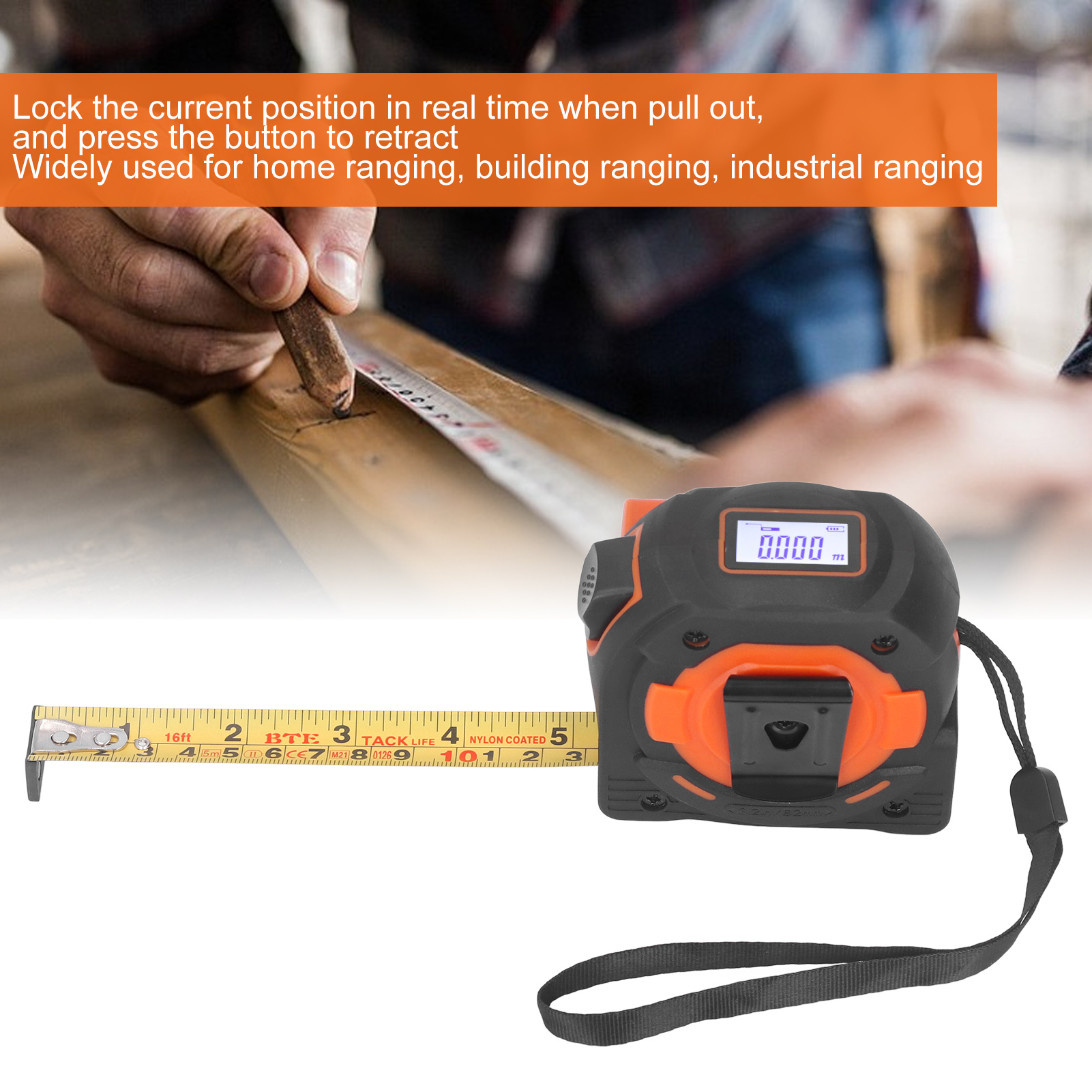 Laser Distance Measure - Laser Distance Tape Measure Laser Tape