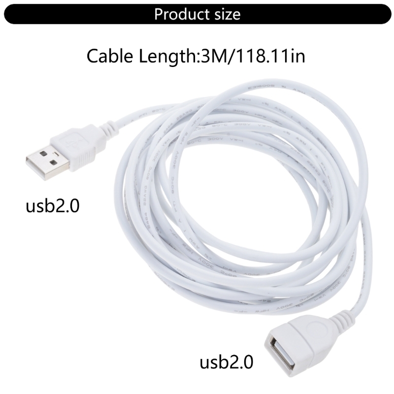  300CM USB Male To Female Char - đánh giá và giá Electronics And Gadgets C