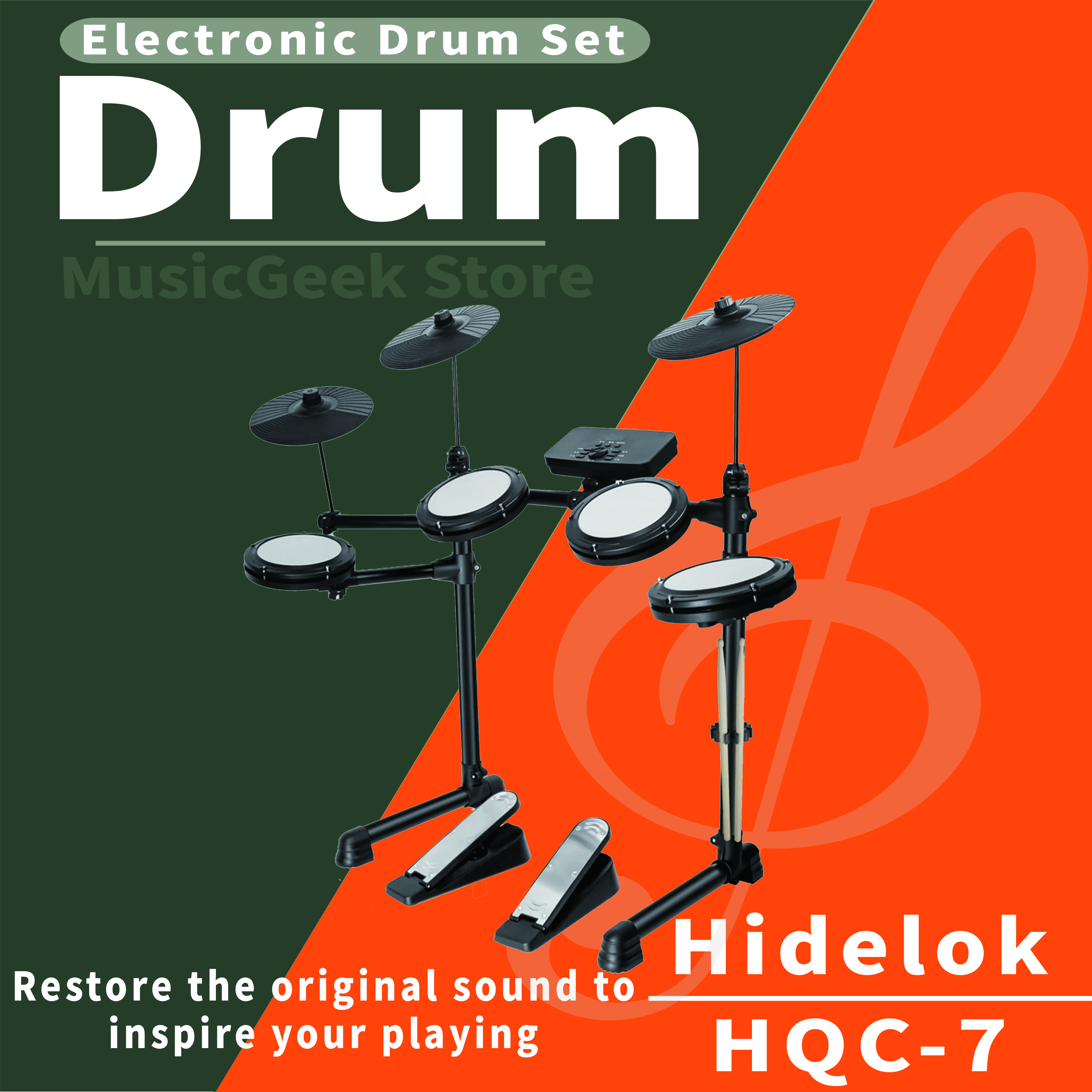 Electronic Drum Kit HQC-7 4 Dr - đánh giá và giá Election Electronics & Gadgets Store Woocommerce Theme