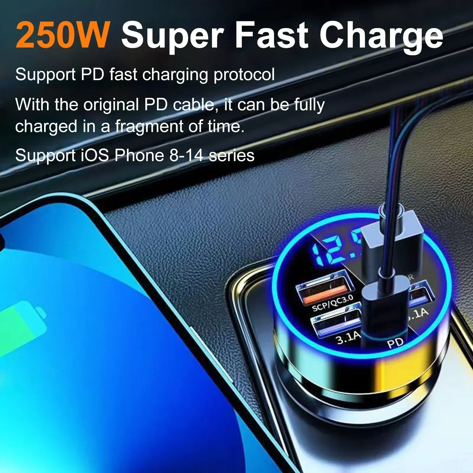 Car 250W Super Fast Charging C - đánh giá và giá Election Electronics & Gadgets Store Woocommerce Theme