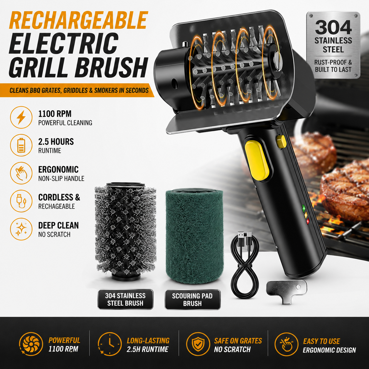 Rechargeable Electric Grill Br - đánh giá và giá Kitchen Electronics Gadgets
