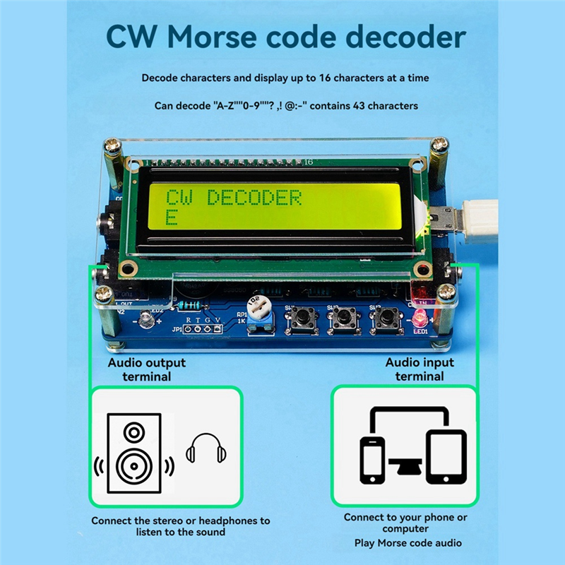 ELECT-CW Morse Code Decoder Bu - đánh giá và giá Election Electronics & Gadgets Store Woocommerce Theme