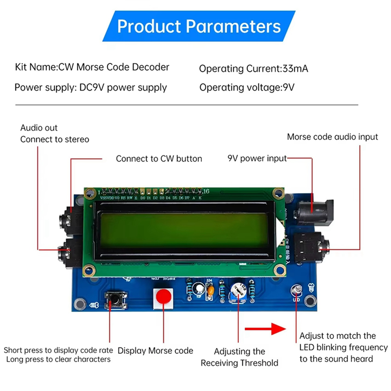 ELECT-2X DIY CW Trainer Decode - đánh giá và giá Election Electronics & Gadgets Store Woocommerce Theme