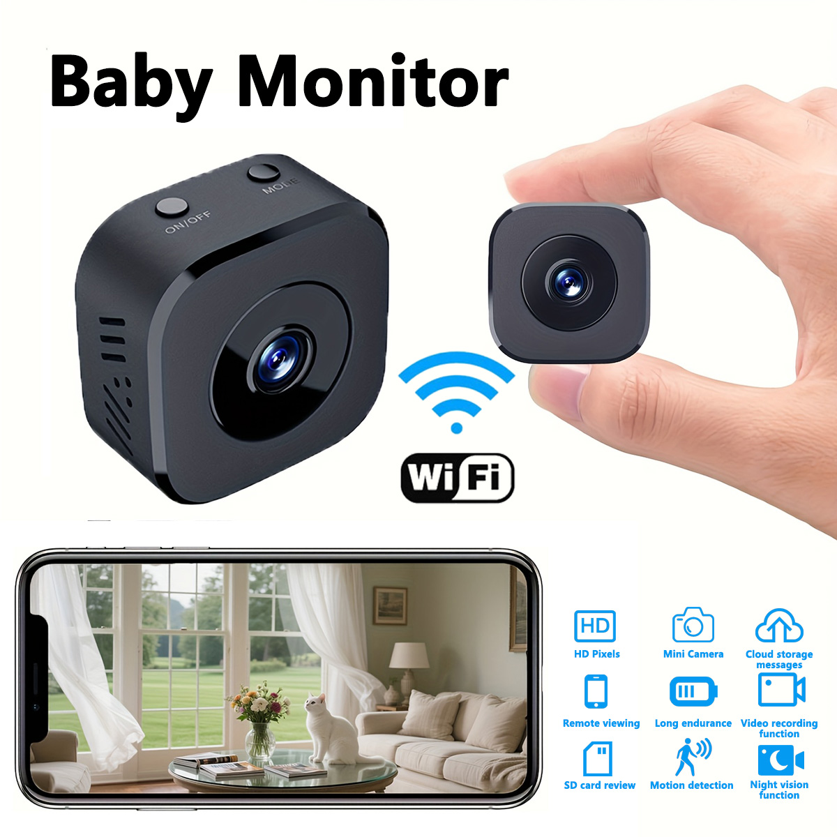 1080P HD Mini WiFi Camera Indo - đánh giá và giá Compact Camera Mirrorless