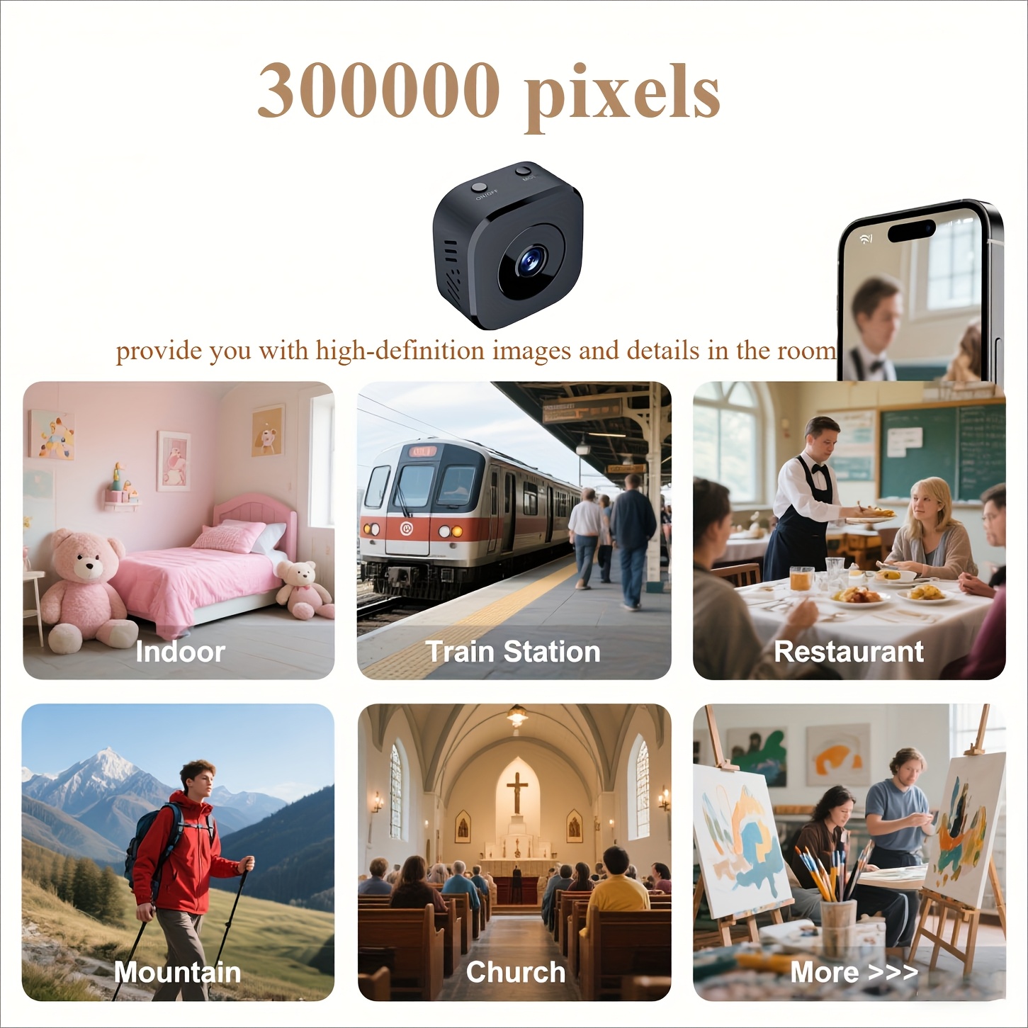 1080P HD Mini WiFi Camera Indo - đánh giá và giá Compact Camera Mirrorless