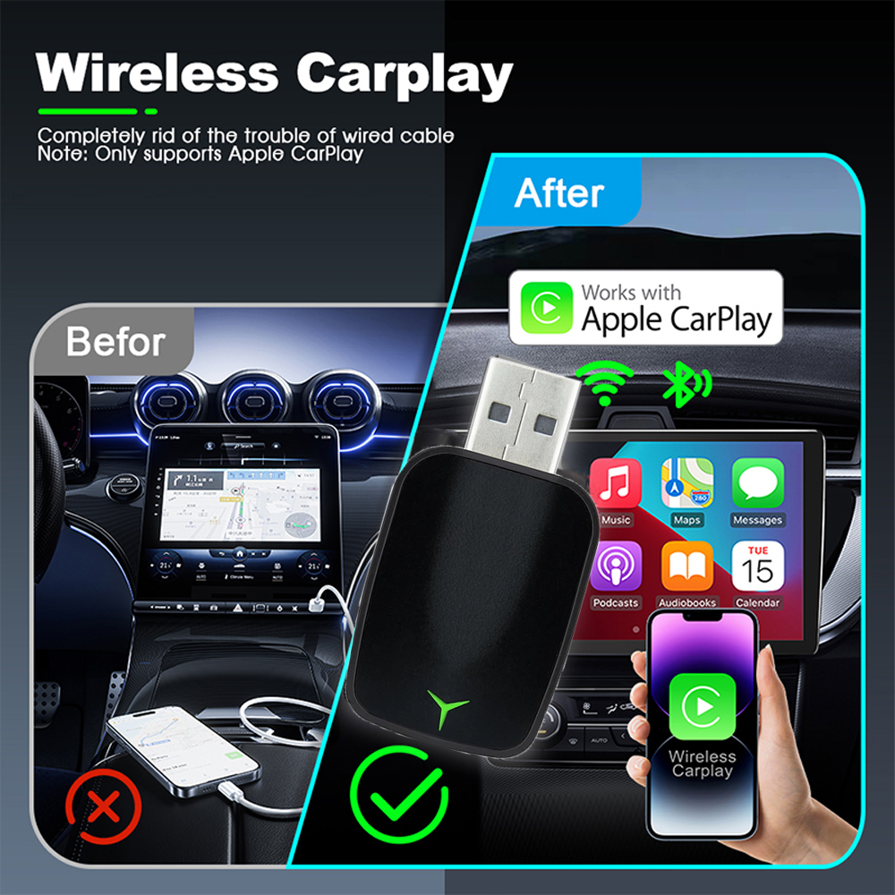 New Wired To Wireless Carplay  - đánh giá và giá Gadgets For Electronics
