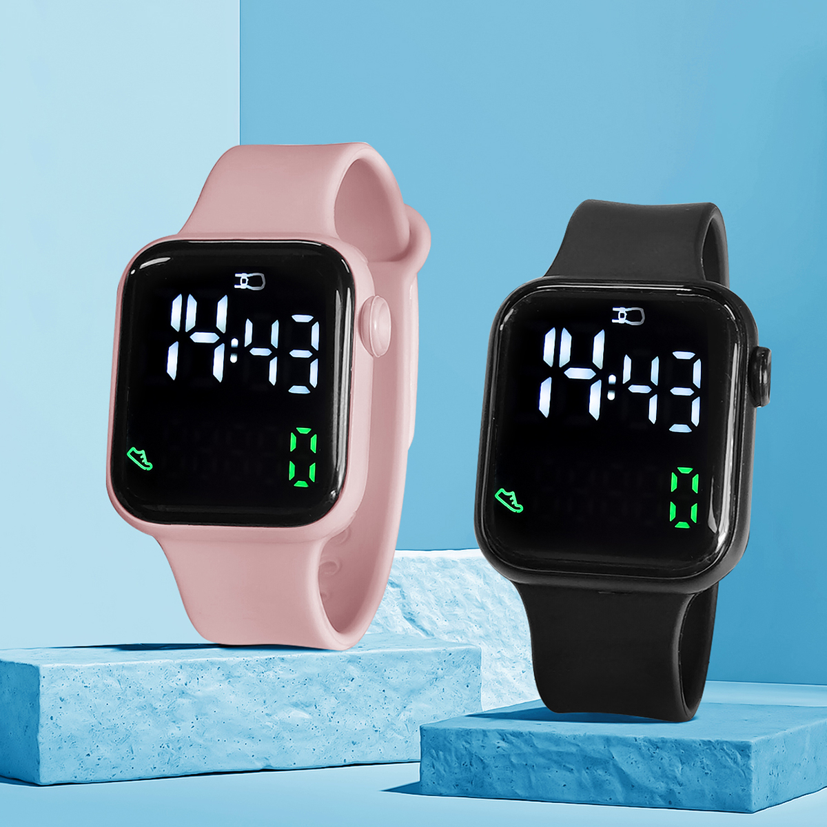 New 2PCS Student Minimalist Sm - đánh giá và giá Smart Watch Kids
