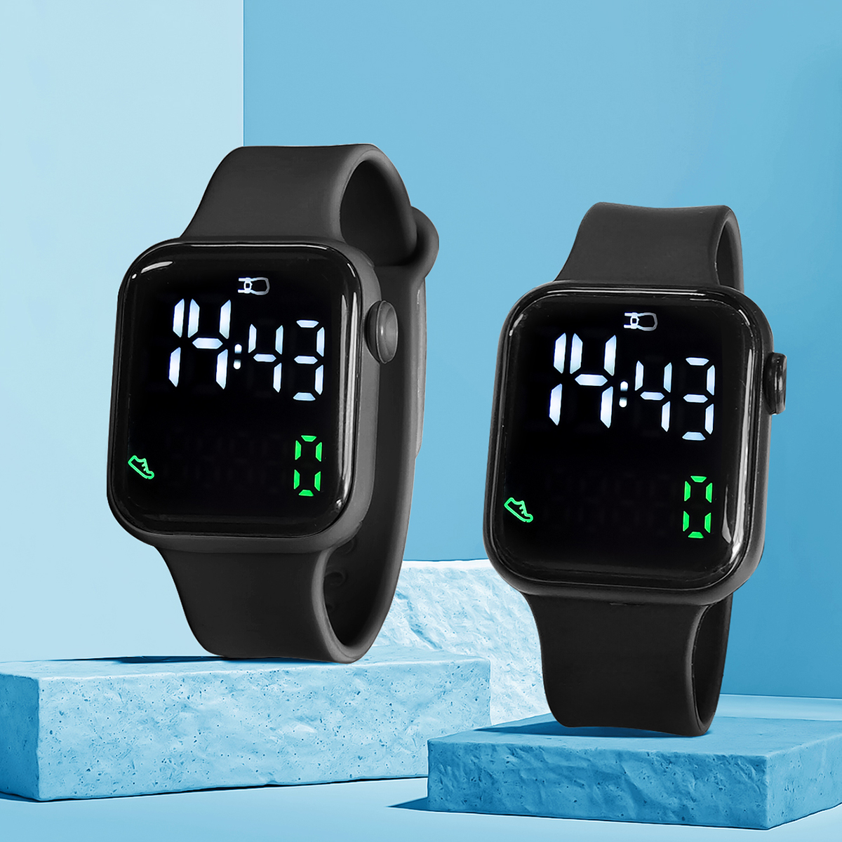 New 2PCS Student Minimalist Sm - đánh giá và giá Smart Watch Kids